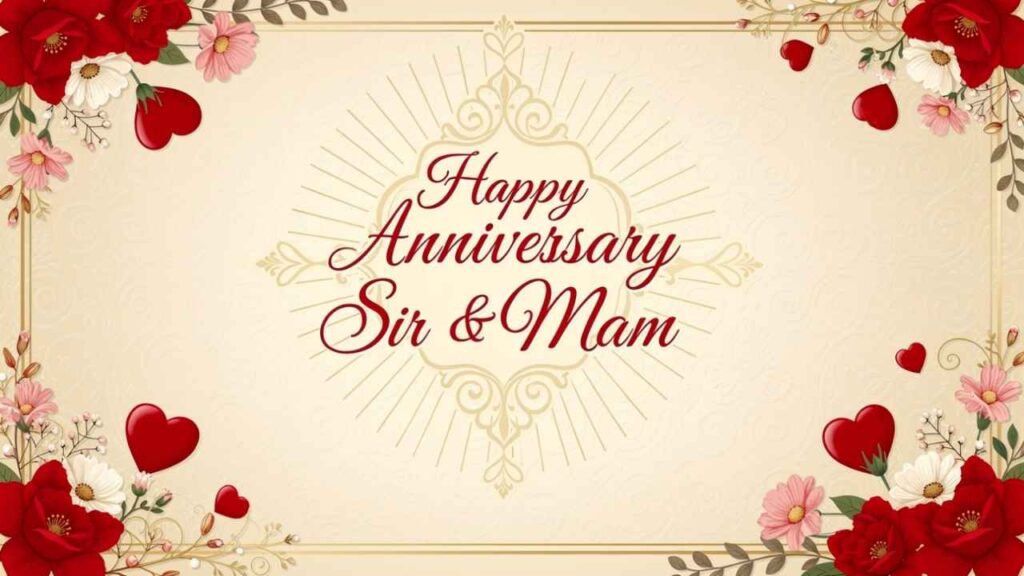 1st Wedding Anniversary Wishes for Sir and Mam