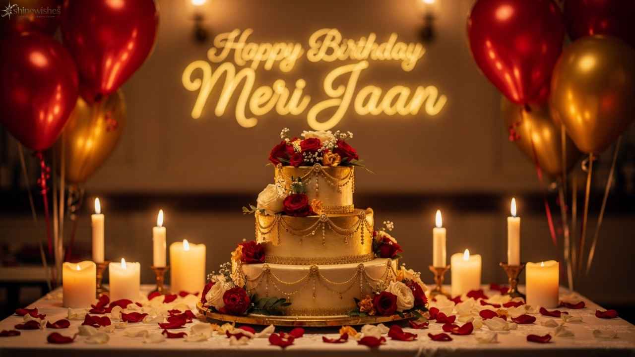 300+ Happy Birthday Meri Jaan Wishes – Romantic, Heartfelt & Love-Filled Messages