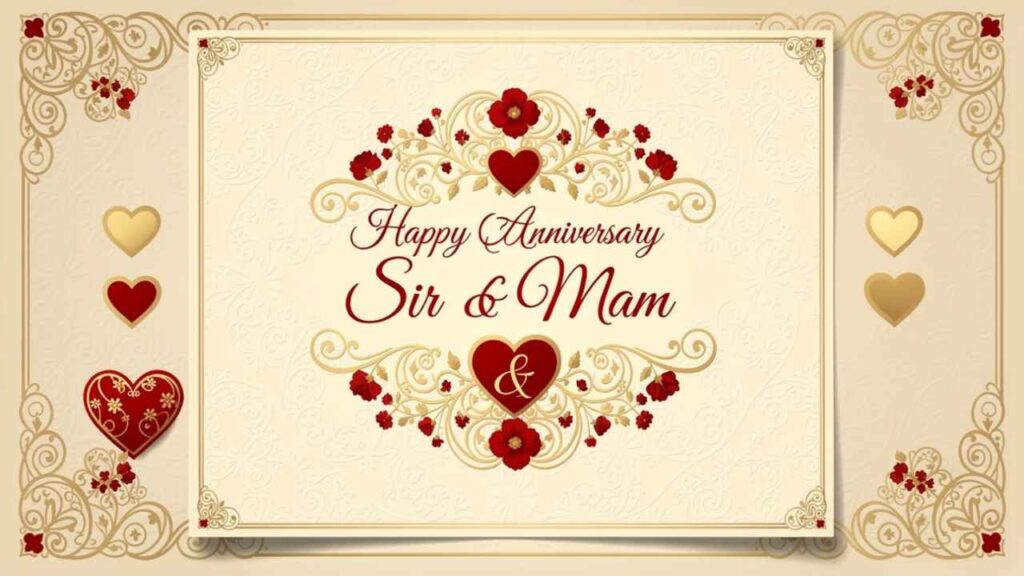 Anniversary Wishes to Sir and Mam