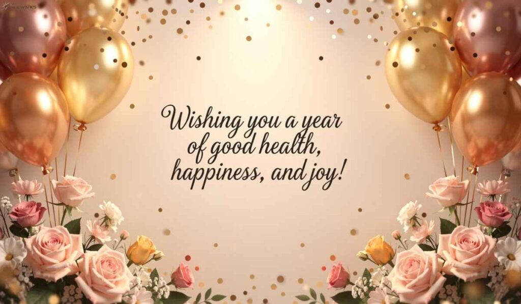 Happy Birthday Wishes for Good Health in English
