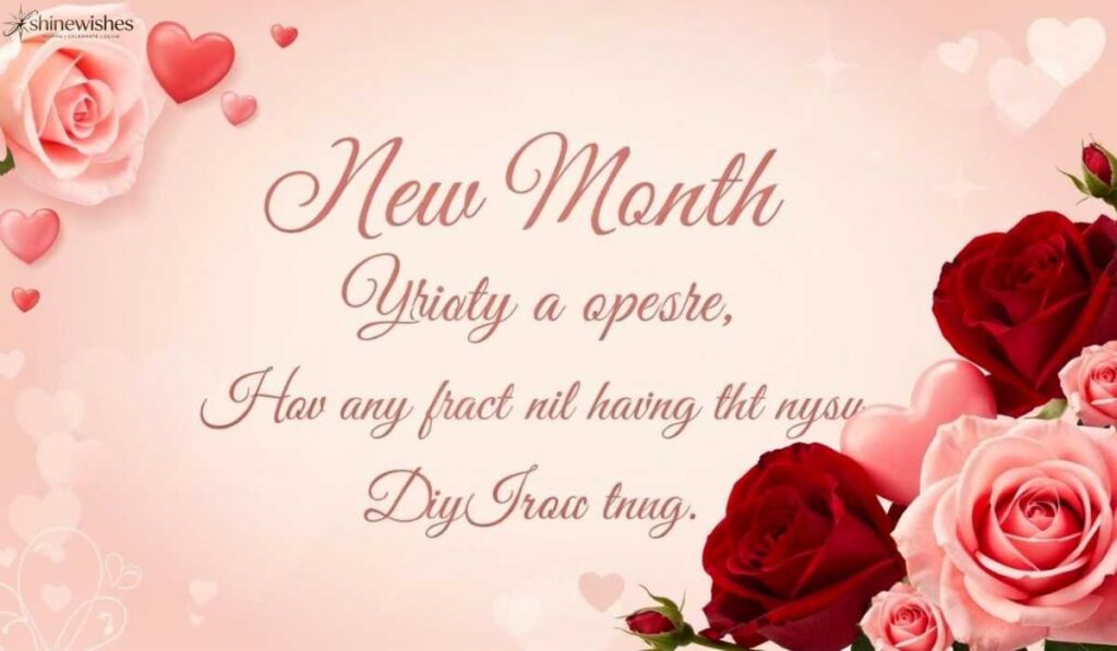 Happy New Month Wishes and Prayers for My Love