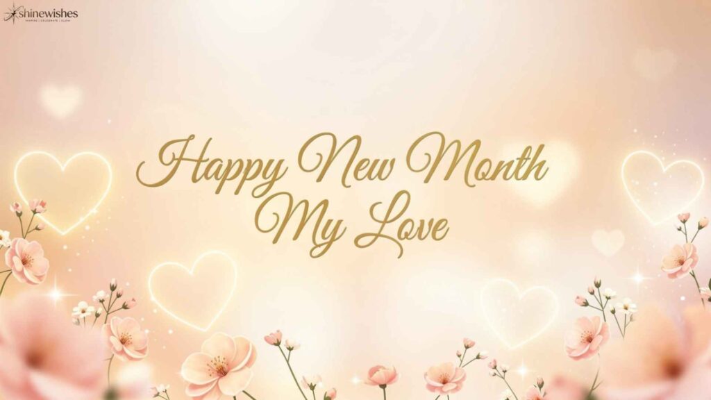 NEW MONTH WISHES TO MY LOVE