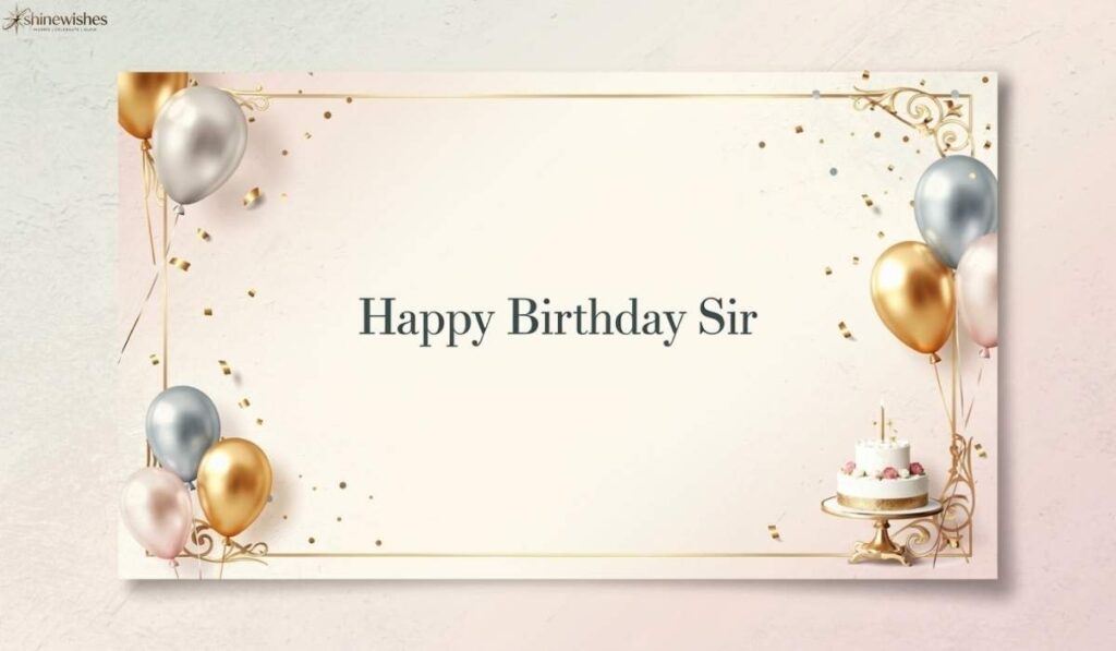 Short Birthday Messages for Sir for WhatsApp