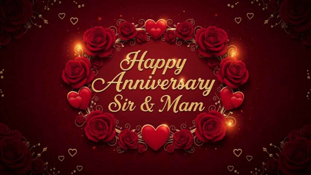 Short and Sweet Anniversary Wishes for Sir and Mam