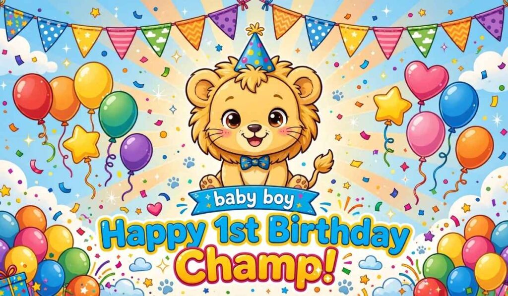 1st Birthday Wishes for Baby Boy from Masi
