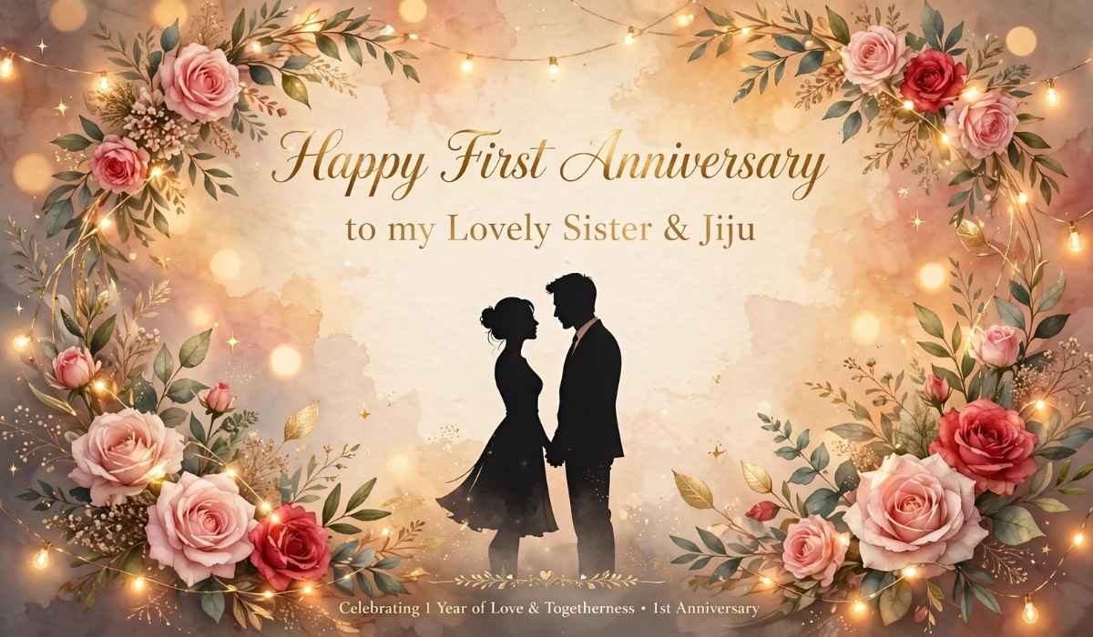 225+ 1st Wedding Anniversary Wishes for Sister and Jiju – Sweet Messages