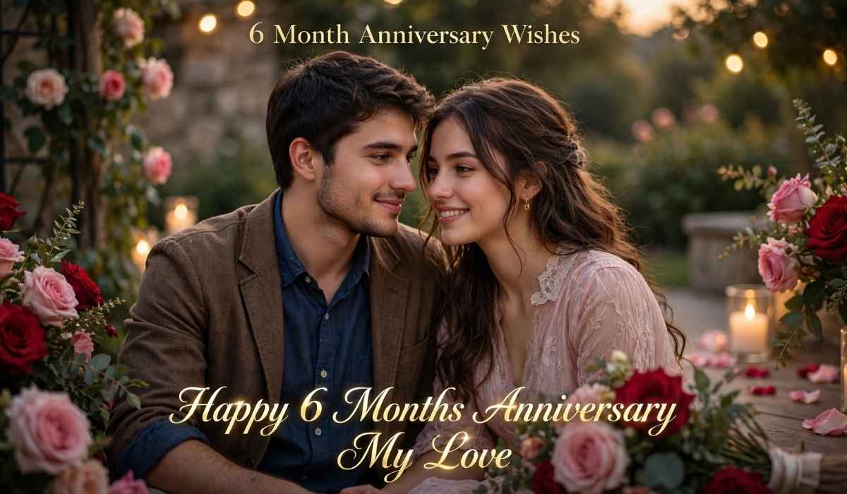 225+ 6 Month Anniversary Wishes – Sweet, Romantic & Heartfelt Message
