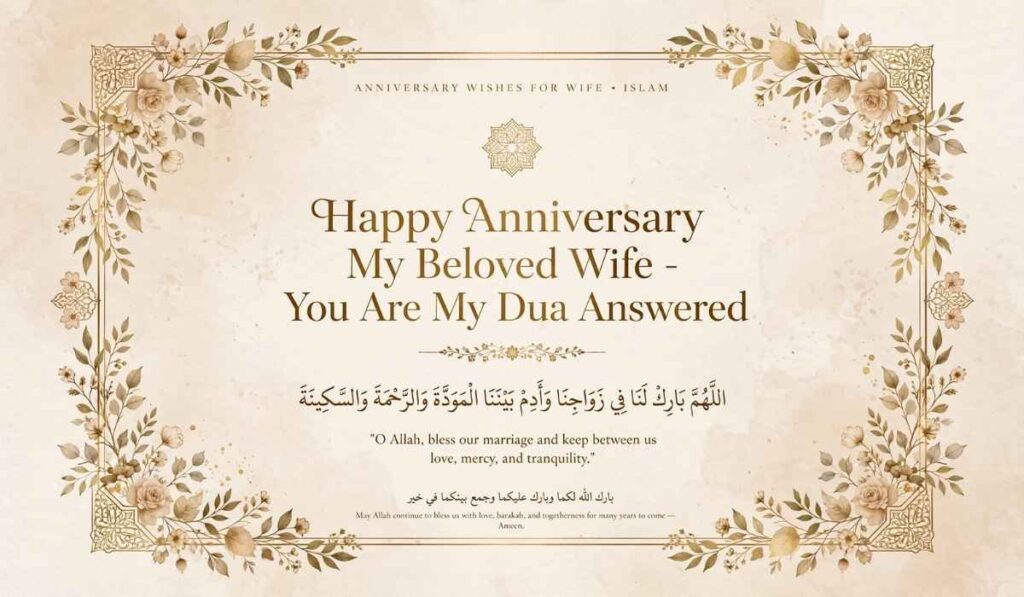 25th Anniversary Wishes for Wife in Islam