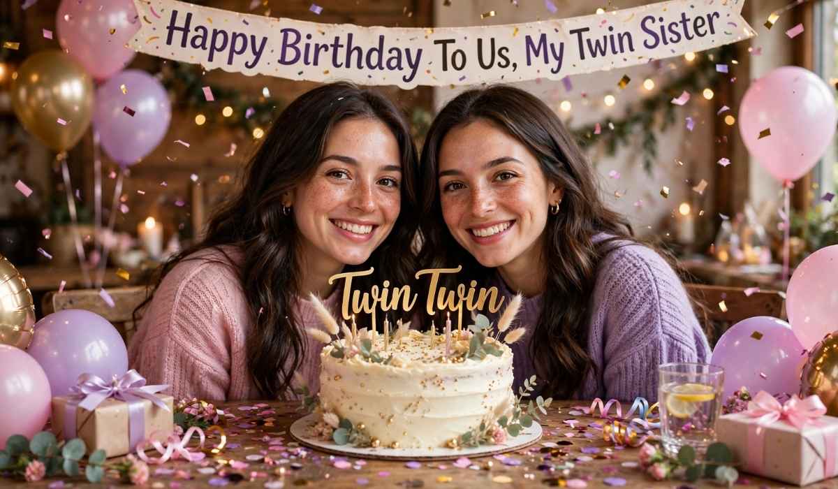 375+ Birthday Wishes for Me and My Twin Sister to Celebrate Together 