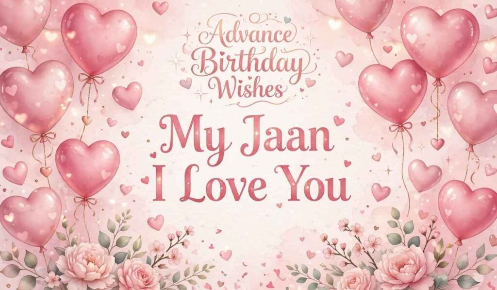 Advance Happy Birthday Wishes for Lover Short