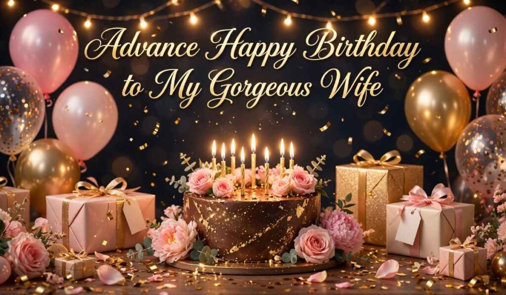 Advance Happy Birthday Wishes for My Wife