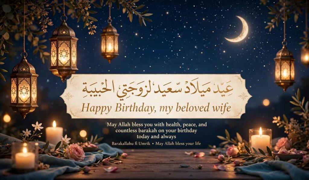 Birthday Prayers for Wife in Arabic