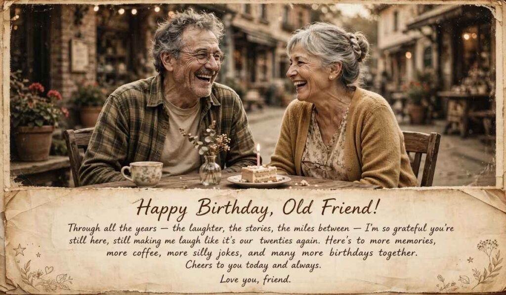 Birthday Wishes for an Old Friend Girl