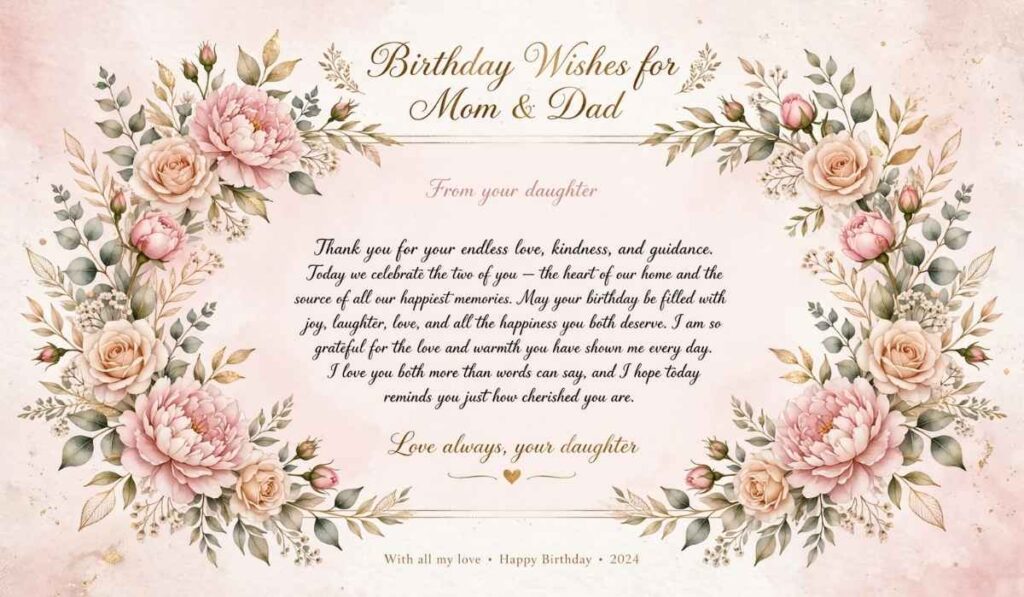 Heart Touching Father Birthday Wishes From Daughter