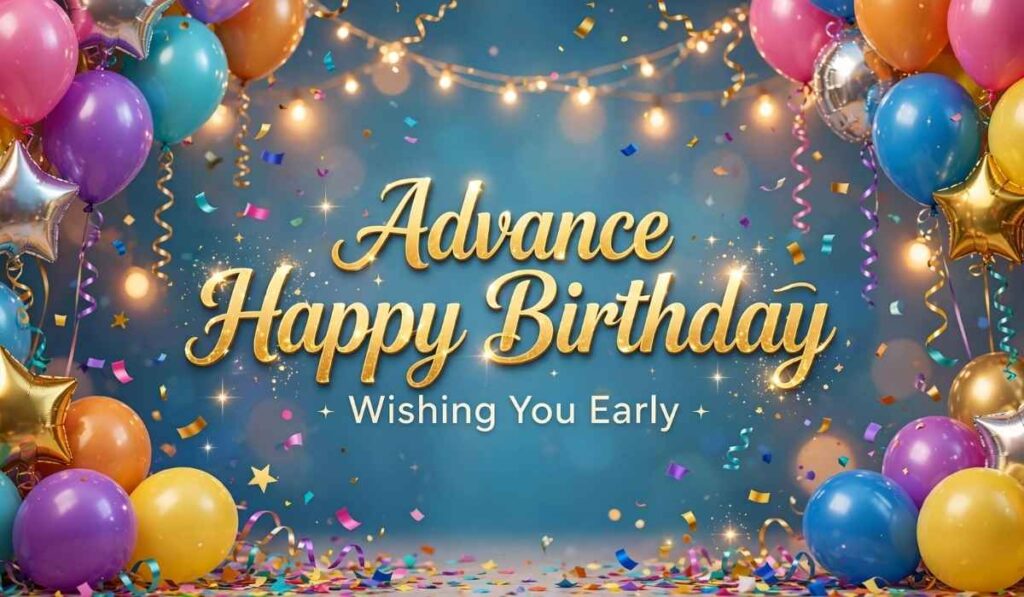 Heartfelt Advance Birthday Wishes