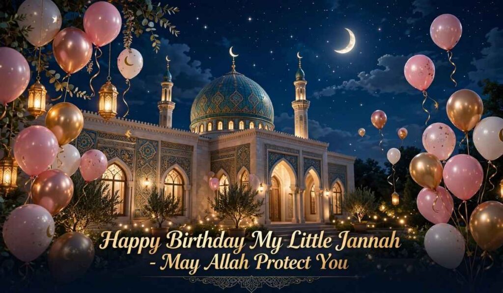 Islamic Birthday Wishes for Daughter in Arabic