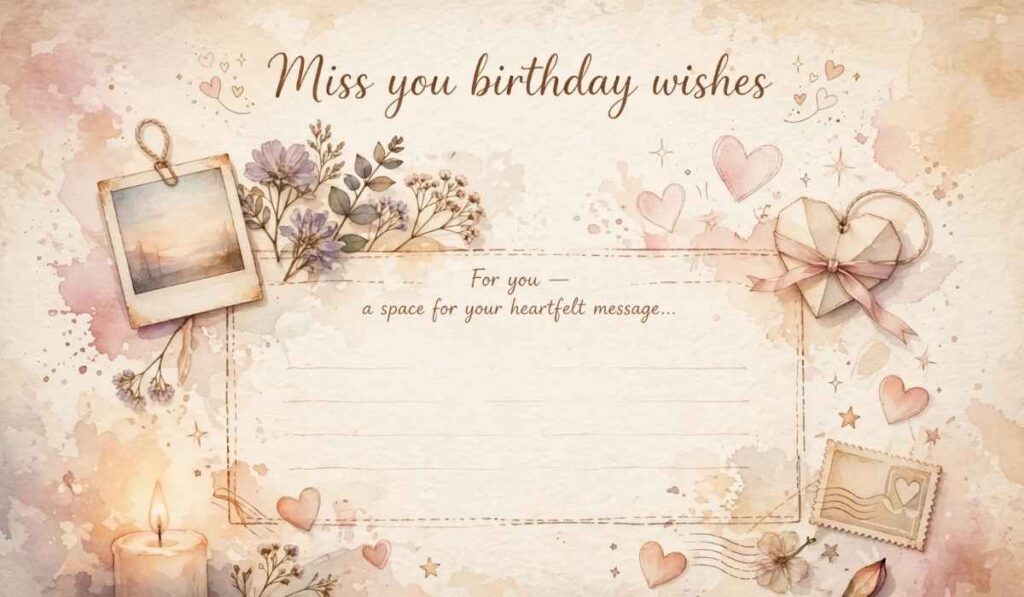 Miss You Birthday Wishes in English