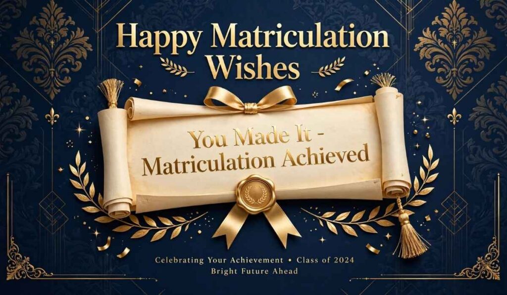 Romantic Matriculation Quotes and Messages