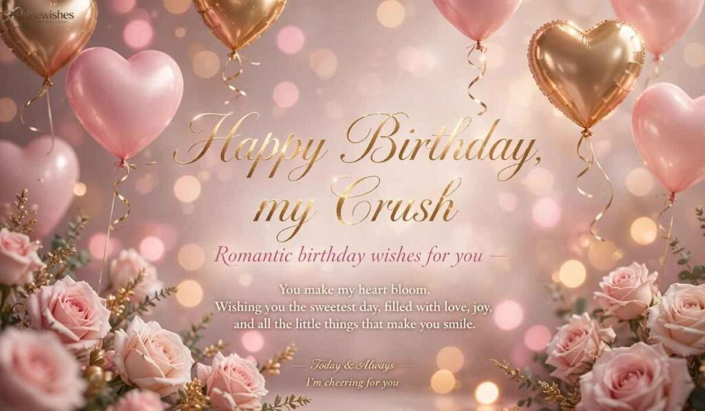 Short Birthday Wishes for Crush