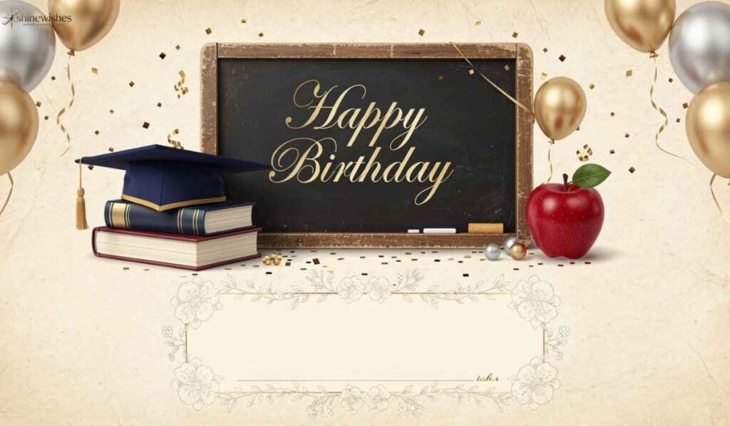 Short Heart Touching Birthday Wishes for Teacher