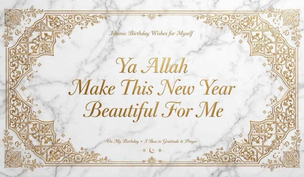 Short Islamic Birthday Wishes for Myself