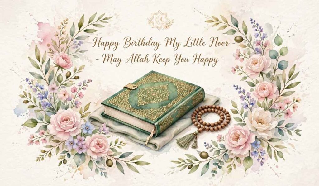 Short and Sweet Islamic Birthday Wishes for Daughter
