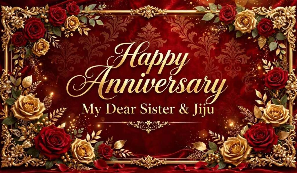 1st Wedding Anniversary Wishes for Sister and Jiju