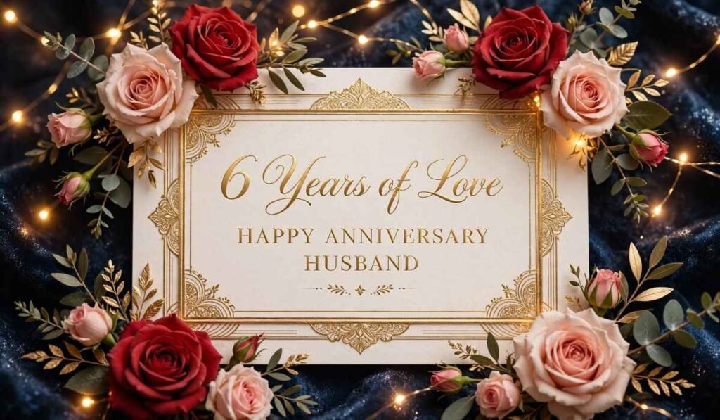 6 Year Anniversary Wishes for Husband
