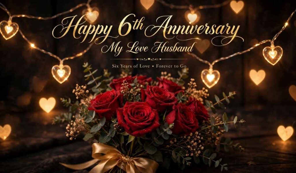 6 Years Anniversary Wishes for Husband