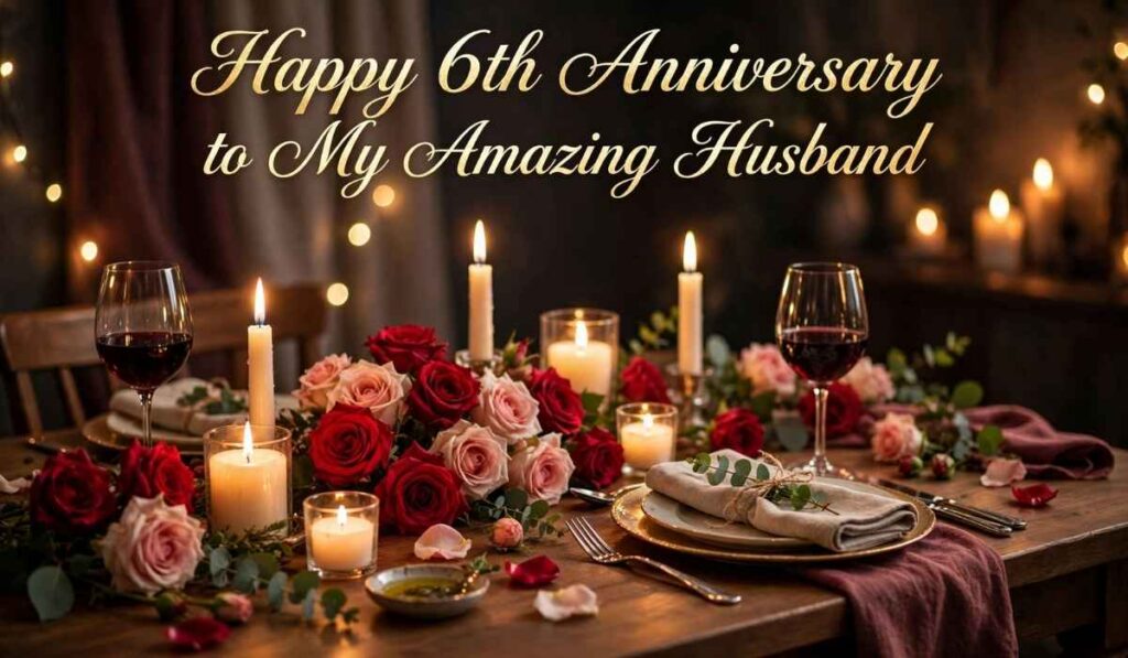 Dear Husband, Happy 6th Wedding Anniversary