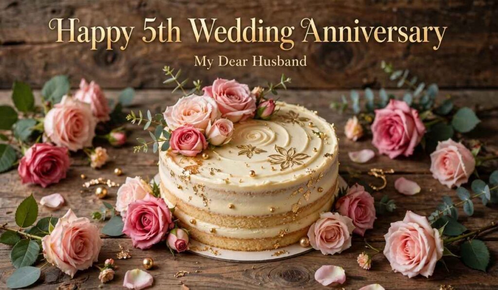 Emotional 5th Wedding Anniversary Wishes for Husband