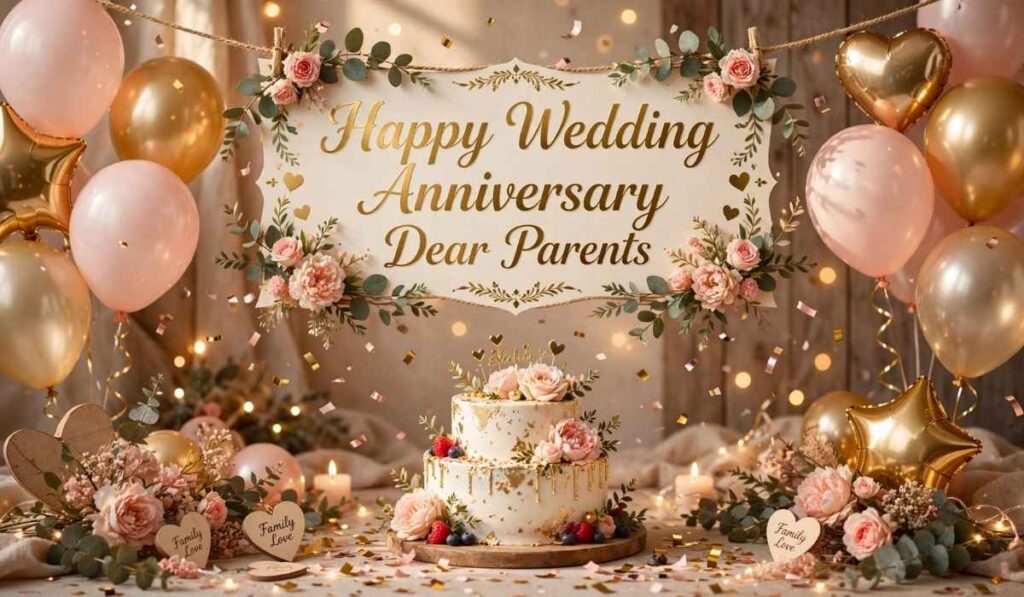 Happy Anniversary Mom and Dad from Son