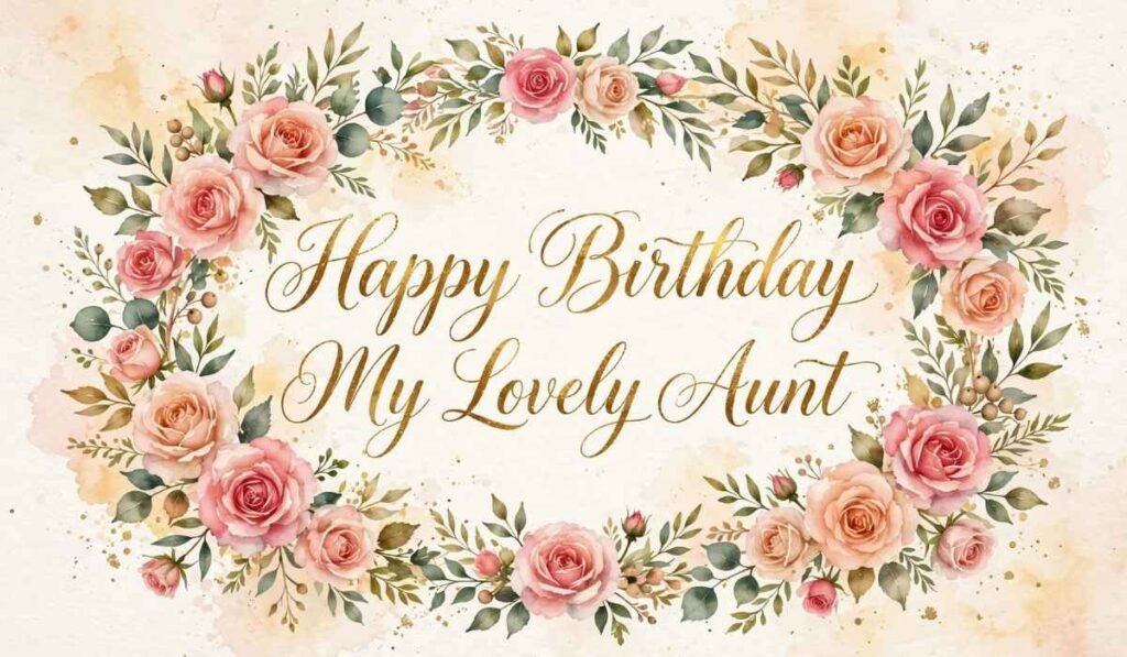Happy Birthday Wishes for Aunt in English