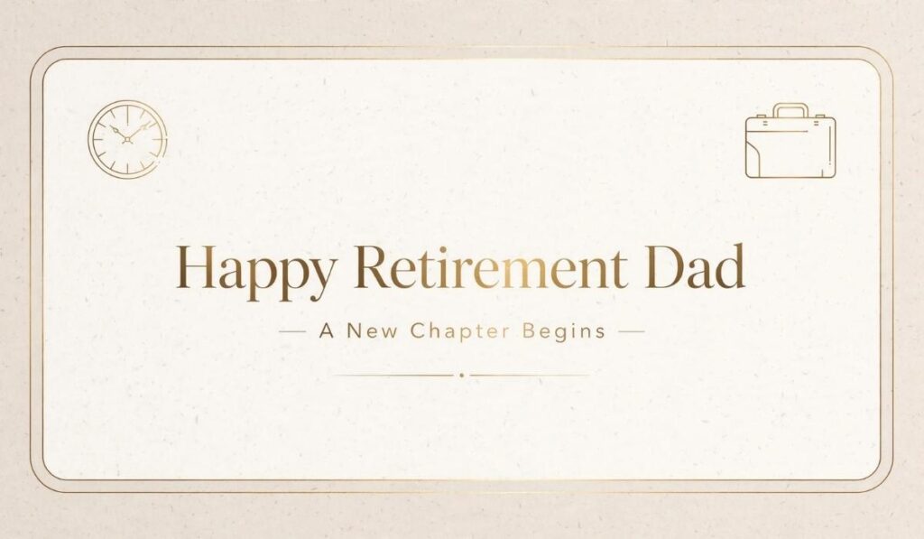 Retirement Wishes for Dad