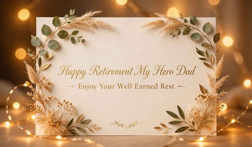 Retirement Wishes for Father from Daughter