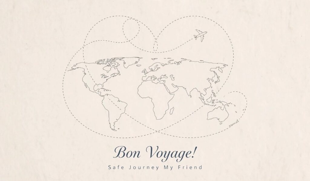 Safe Flight Wishes for Friends